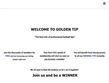 Tablet Screenshot of goldentip.net